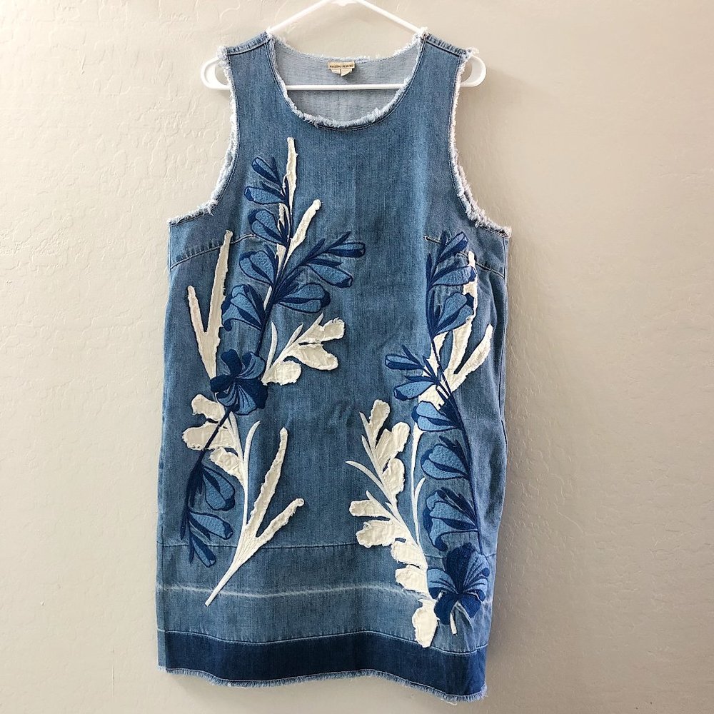 Holding Horses Anthropologie denim shift dress